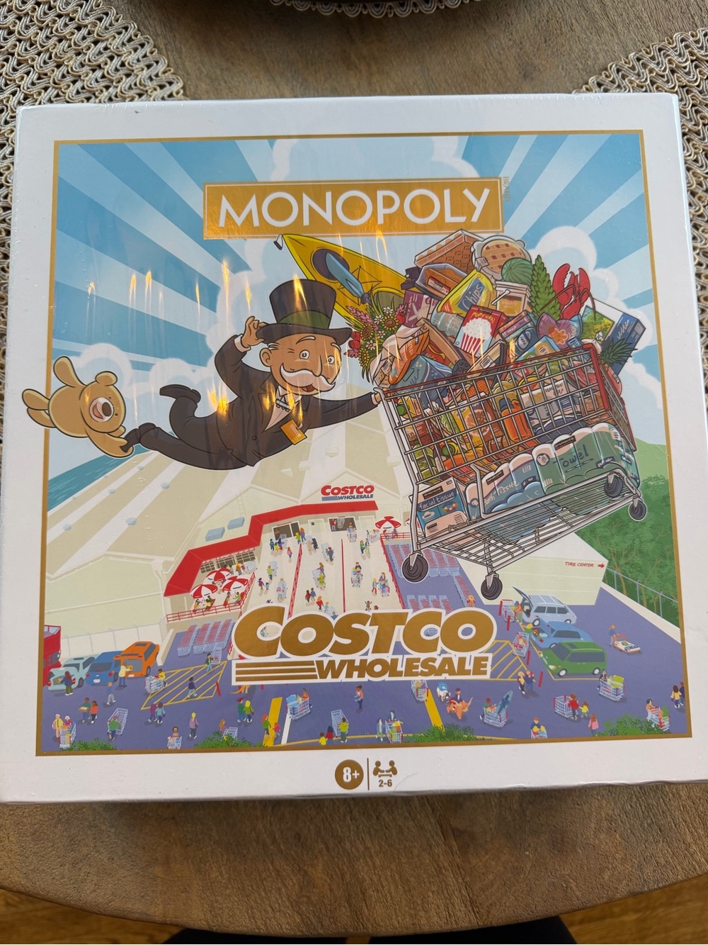 Monopoly Costco Wholesale Edition Board Game - White/Blue Artwork